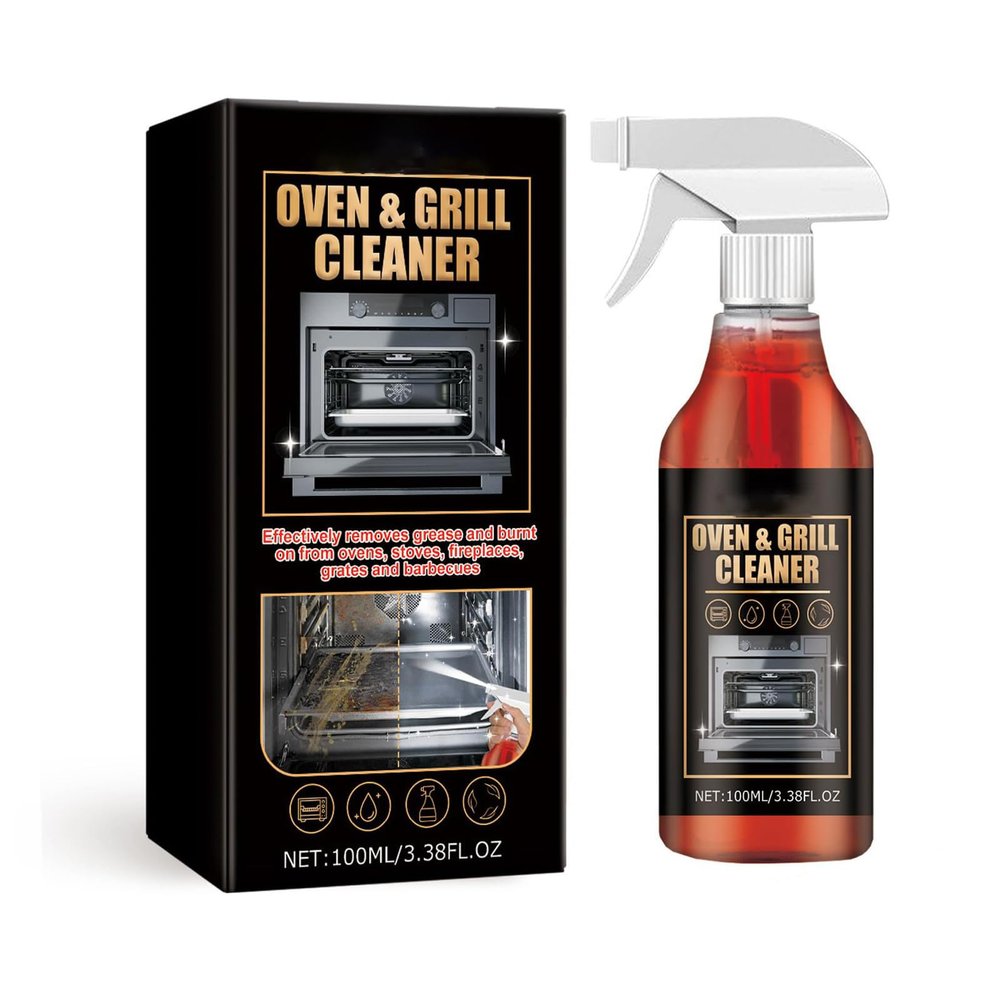 Oven & Grill Cleaner Spray Helps Remove Stubborn Grease & Residue, No Scrubbing & Eliminates Odors (1 Pcs)