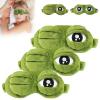 3D Frog Sleep Mask, Frog Sleep Mask, Soft & Comfortable Travel Eye Mask, Lightweight & Portable, Unisex, All-Season Use (3pcs) view 1