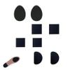 Leewoth 8 Pcs Non-Slip Shoe Pads, Self-Adhesive Rubber Sole Protectors, Anti-Skid Shoe Grips for High Heels & Leather Shoes, Noise Reduction Bottom Stickers (Black) view 1