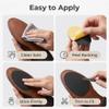 Leewoth 8 Pcs Non-Slip Shoe Pads, Self-Adhesive Rubber Sole Protectors, Anti-Skid Shoe Grips for High Heels & Leather Shoes, Noise Reduction Bottom Stickers (Black) view 3