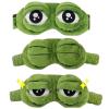 3D Frog Sleep Mask, Soft Cartoon Eyeshade for Men and Women, Portable Blindfold for Travel, Napping, and Winter Home Relaxation SpringStatements (3PCS) view 1