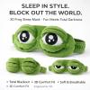3D Frog Sleep Mask, Soft Cartoon Eyeshade for Men and Women, Portable Blindfold for Travel, Napping, and Winter Home Relaxation SpringStatements (3PCS) view 3