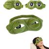 3D Frog Sleep Mask, Printed Frog Eye Mask, Funny Sleep Masks, Funny Eye Masks for Sleep, Soft Comfortable Eye Cover with Adjustable Strap for Travel, Naps and Night Sleep (2pc) view 3