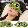 3D Frog Sleep Mask, Frog Sleep Mask, Soft & Comfortable Travel Eye Mask, Lightweight & Portable, Unisex, All-Season Use (2pcs) view 2
