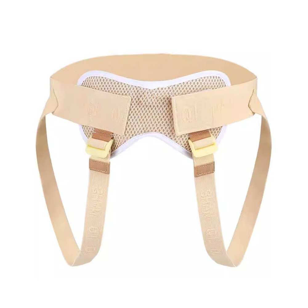 HXYhydrypd Hernia Belt for Men & Women, Inguinal Truss Support with 4 Silicone Packs, 360 Wrap-Around Breathable Honeycomb Groin Hernia Belt, for Daily & Post-Surgery Recovery(Under 80cm)