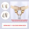 HXYhydrypd Hernia Belt for Men & Women, Inguinal Truss Support with 4 Silicone Packs, 360 Wrap-Around Breathable Honeycomb Groin Hernia Belt, for Daily & Post-Surgery Recovery(Under 80cm) view 2