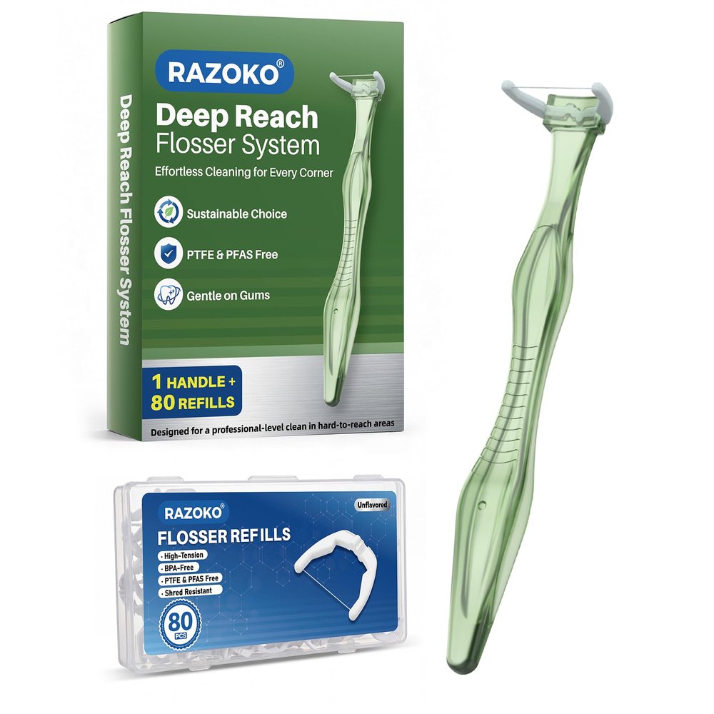 RAZOKO Deep Reach Dental Flosser System