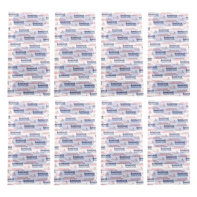 DOITOOL 100pcs Waterproof Adhesive Bandages Flexible Breathable for Food Service Restaurant Chef Use Small Water Resistant First Aid Pads