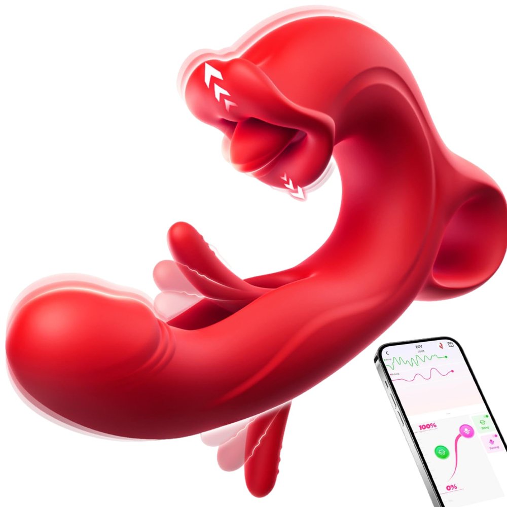 2025 Long-Distance Special Silicone Massager kit can Play Waterproof Anywhere You Like Suitable for Men's Rechargeable Cordless Body Massager with 9 Modes Suitable for Men's Relaxation - CH01 (red)