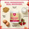 UnTapped Strawberry Recovery Powder 8 Servings, 14.1 oz (400 g) | 3:1 Carb-to-Protein Ratio with Milk, Egg Whites & Maple Sugar | Post Workout Recovery Powder for Athletes, Running, Cycling & Training view 3