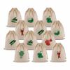 DNkitch 100% Cotton Storage Bags Eco-Friendly Grocery Reusable Bags for Fridge Washable, Breathable & Durable Produce Bags for Vegetables & Fruits Storage Bags for Fridge (12) view 1