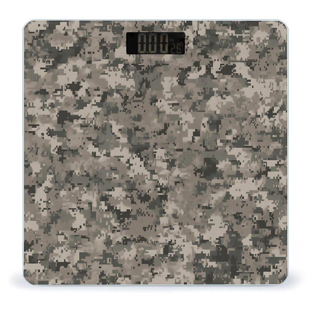 Army Digital Camouflage Digital Body Weight Scale High Precision Bathroom Scale with LCD Display, Accurate Weight Scale for Home