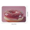 Vuiopuf Donut Print Crystal Velvet Floor Mat Soft Plush Cushion for Shower Sink Kitchen, Prevents Tripping view 2