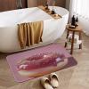 Vuiopuf Donut Print Crystal Velvet Floor Mat Soft Plush Cushion for Shower Sink Kitchen, Prevents Tripping view 3