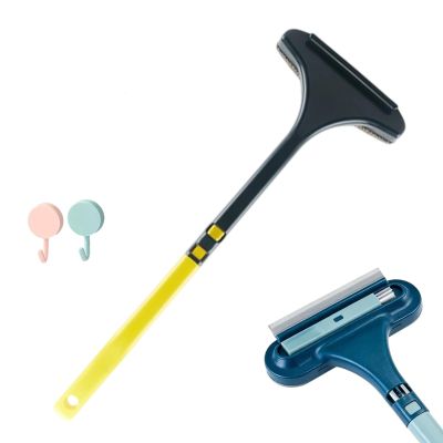 2-in-1 Multifunctional Mesh Screen & Window Cleaner Brush, Detachable Screen Cleaner Tool with Squeegee, Wet and Dry Dual-Use Blind Cleaner for Patio, Door, Porch Screens (1PC-D)