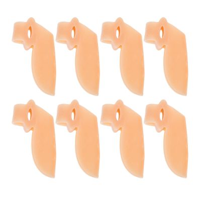 SOLUSTRE Silicone Toe Corrector and Portable Toes Spacer 4 Pairs Bunion Splint Valgus Tool