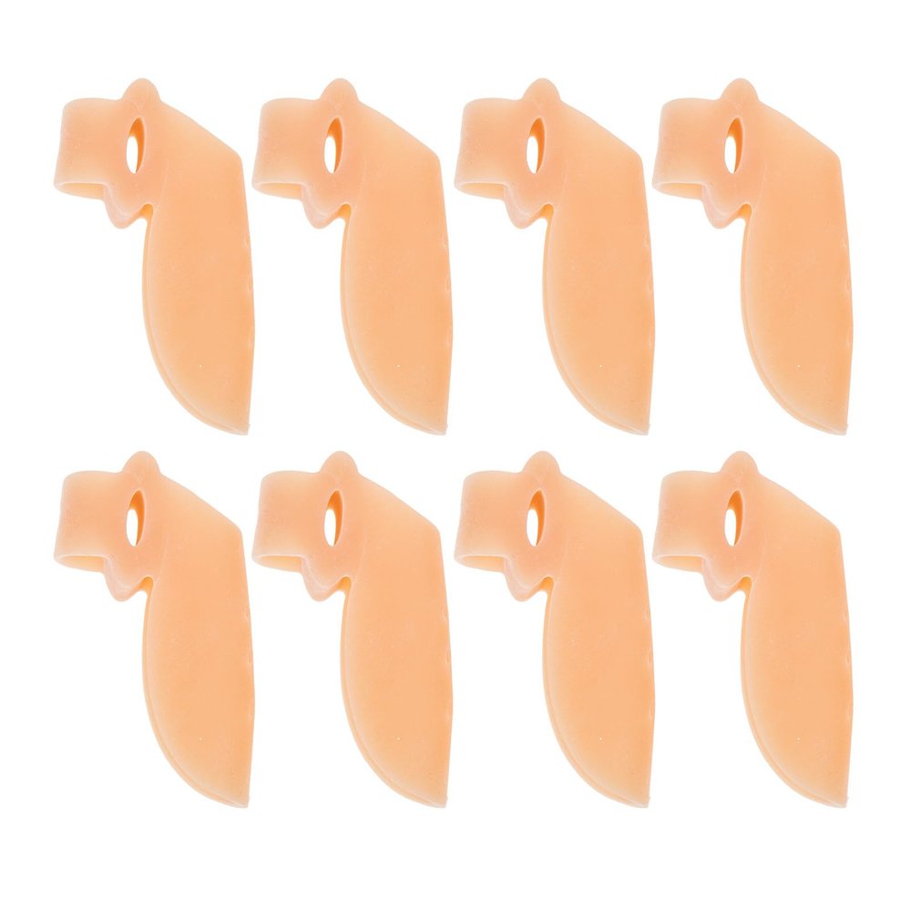 SOLUSTRE Silicone Toe Corrector and Portable Toes Spacer 4 Pairs Bunion Splint Valgus Tool