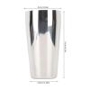 2Pcs Milkshake Mixing Cup, 16cm/6.3in 750ml 304 Stainless Steel Immersion Blender Cup Rust Proof Portable Bar Shaker Bottle for Ice Cream, Fruit, Salad view 2