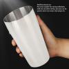 2Pcs Milkshake Mixing Cup, 16cm/6.3in 750ml 304 Stainless Steel Immersion Blender Cup Rust Proof Portable Bar Shaker Bottle for Ice Cream, Fruit, Salad view 4