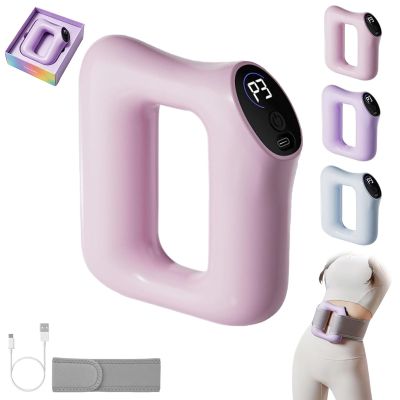 Multifunctional Fascia Ring for The Entire Body, with Hands-Free Strap, Digital Display, 5 Levels of Force Adjustment, 8-Speed Intelligent Variable-Frequency, Shape a Perfect Body (Pink)