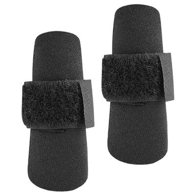 TEHAUX 2 Pcs Sports Finger Splints Compression Wraps with Adjustable Support Bands for Basketball Outdoor Activities, Black Medium Finger Brace Protectors for Joint Stability