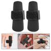TEHAUX 2 Pcs Sports Finger Splints Compression Wraps with Adjustable Support Bands for Basketball Outdoor Activities, Black Medium Finger Brace Protectors for Joint Stability view 3