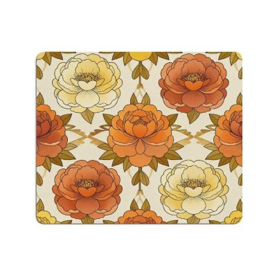 Vuiopuf Peony Pattern in Color Print Crystal Velvet Floor Mat Soft Plush Cushion for Shower Sink Kitchen, Prevents Tripping