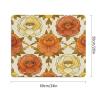 Vuiopuf Peony Pattern in Color Print Crystal Velvet Floor Mat Soft Plush Cushion for Shower Sink Kitchen, Prevents Tripping view 2