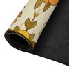 Vuiopuf Peony Pattern in Color Print Crystal Velvet Floor Mat Soft Plush Cushion for Shower Sink Kitchen, Prevents Tripping view 4