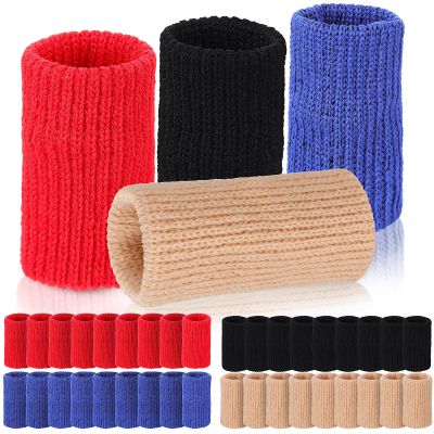 Cabilock 40pcs Finger Sleeves Compression Brace Support Set for Arthritis Finger Guards Multi-color Protection for Joint Relief and Hand Mobility Support