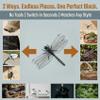 Dragonfly Clips to Keep Away, 3D Artificial Dragonfly Hat Clip Set, Hanging and Clip-On Dragonflies to Keep Away for Pets & Outdoor Use(Clamp Type*16pcs) view 4