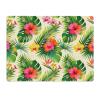 Vuiopuf Leaves and Flowers Print Crystal Velvet Floor Mat Soft Plush Cushion for Shower Sink Kitchen, Prevents Tripping view 1