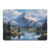 Vuiopuf Mountain Lakes Print Crystal Velvet Floor Mat Soft Plush Cushion for Shower Sink Kitchen, Prevents Tripping view 1