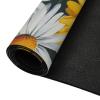 Vuiopuf Daisy Print Crystal Velvet Floor Mat Soft Plush Cushion for Shower Sink Kitchen, Prevents Tripping view 4