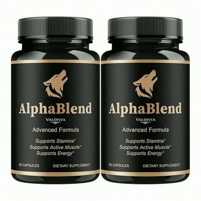 (2 Pack) Alpha Blend Capsules - Official AlphaBlend Advanced Formula Support - Maximum Strength, All Natural Alpha Blend Supplement for Overall Health & Wellness, 120 Capsules for 2 Months
