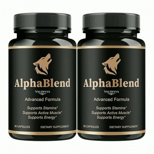 (2 Pack) Alpha Blend Capsules - Official AlphaBlend Advanced Formula Support - Maximum Strength, All Natural Alpha Blend Supplement for Overall Health & Wellness, 120 Capsules for 2 Months