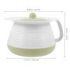SEWOART Portable Bedroom Urinal Pot with Lid, Thickened Plastic Covered Urinary Basin for Adults, Household Bedpan Night Pot for Disabled and Bedridden Use view 2
