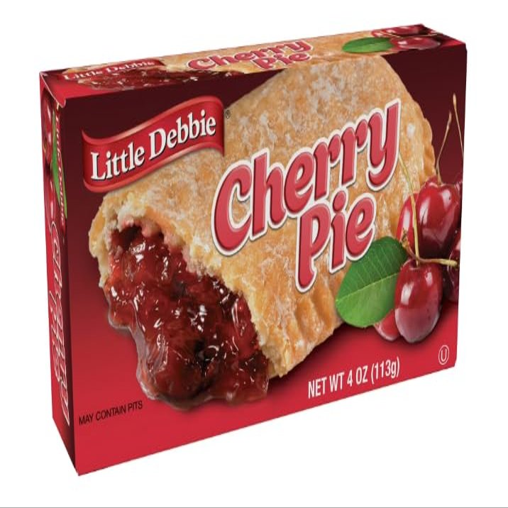 Little Debbie, Mini Cherry Fruit Pies, 4 Ounce, 1 Caddy (8 vending boxes per caddy)