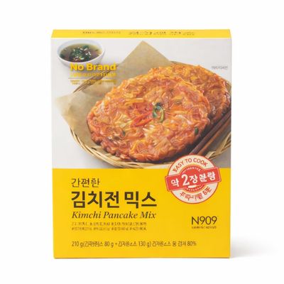 Korean Kimchi Pancake Mix Kit, Crispy Savory Pancake Base with Kimchi Sauce, Easy Home Cooking Meal Kit, 7.41oz (210g), Makes 2 Pancakes