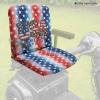 Vanideaoty USA Stars Electric Wheelchair Seat Cover Elderly Wheelchair Seat Protector Accessories Comfortable Mobility Scooter Seat Cover Adjustable with Buckle view 3