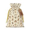 Moxquju Coffee Lover Aesthetic (4) Print Christmas Drawstring Gift Bags, Reusable Candy Treat Bags For Holiday Birthday Party view 1