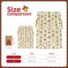 Moxquju Coffee Lover Aesthetic (4) Print Christmas Drawstring Gift Bags, Reusable Candy Treat Bags For Holiday Birthday Party view 4