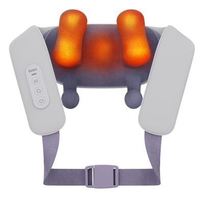 ibreo Neck and Back Massagers with Heat, 3D Shiatsu Deep Tissue Kneading, 4 Massage Modes, Adjustable Fit & Rechargeable Design for Shoulder, Leg, Waist, Muscle and Pain Relief