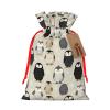 Moxquju Snow Penguin (2) Print Christmas Drawstring Gift Bags, Reusable Candy Treat Bags For Holiday Birthday Party view 1