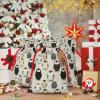 Moxquju Snow Penguin (2) Print Christmas Drawstring Gift Bags, Reusable Candy Treat Bags For Holiday Birthday Party view 2