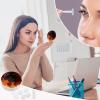 KNASNCHD Fire Flame Smoke Contact Lens Case Portable, Eyeglasses Case with Built-in Mirror, Contact Lens Box with Tweezers And Solution Bottle for Daily Outdoor (Round) view 4