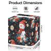 YCCZCPRL Xmas Snowman Tissue Box Cover Facial Paper Organizer Dispenser with Bottom Belt for Bathroom, Kitchen, Night Stands, Home, Car, Holly Flower view 2