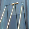 EXCLURA 3 in 1 Super Long Window Cleaning Pole, Gold Metal Window Cleaner Tool Washing Kit, Shower Squeegee Set for Glass Door & Outdoor Cleaning(3.2m/10.5ft) view 1