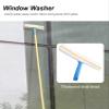 EXCLURA 3 in 1 Super Long Window Cleaning Pole, Gold Metal Window Cleaner Tool Washing Kit, Shower Squeegee Set for Glass Door & Outdoor Cleaning(3.2m/10.5ft) view 4