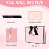 JMANNI Pink Gift Bags with Handles, 14.6 Large Gift Bags with Tissue Paper view 4